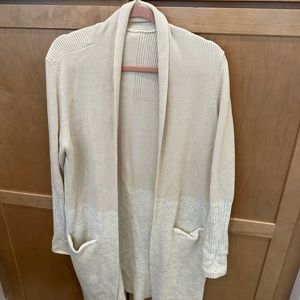 Lululemon size 10 cream/heather cardigan